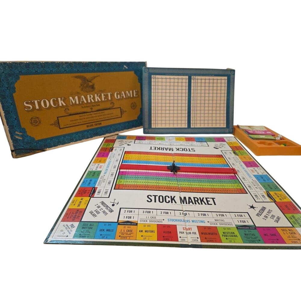 Vintage 1968 Stock Market Game by Whitman